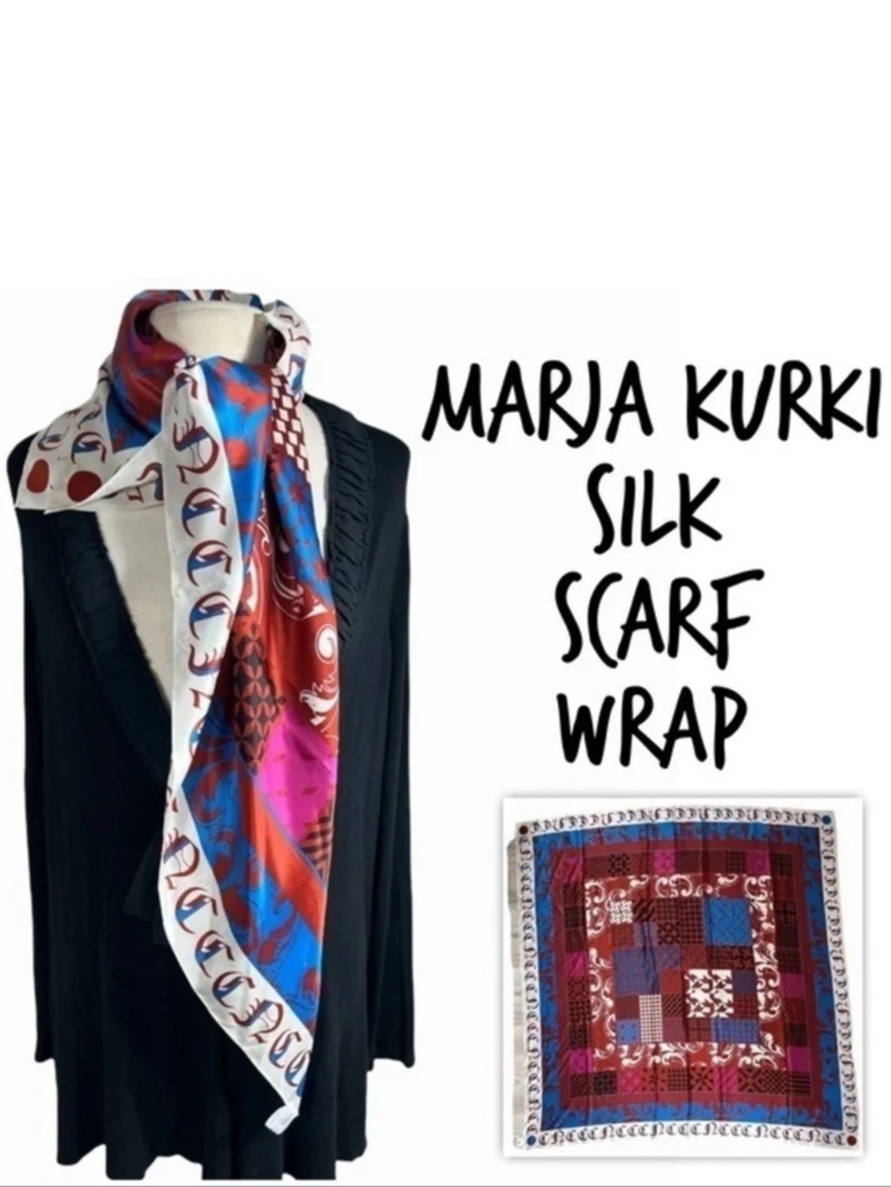 Marja Kurki silk scarf wrap